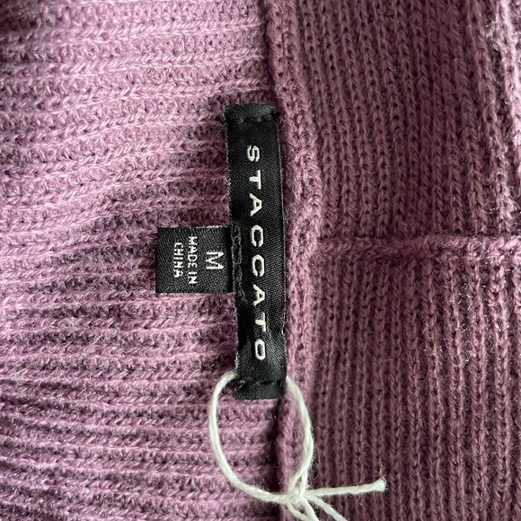 Lilac Open-Front Ribbed Cardigan Sweater - Picture 2 of 4